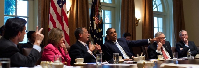 Obama Boehner (negociación deuda)
