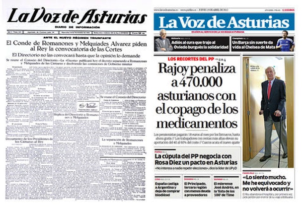 Cierre de La Voz de Asturias
