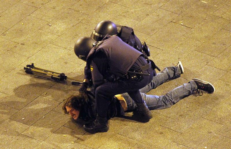 Agresión a periodista 15M