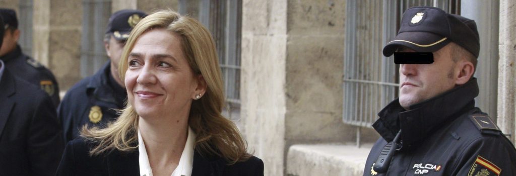 La Infanta Cristina a su llegada al juzgado de Palma para declarar como imputada. /Efe/Ballesteros