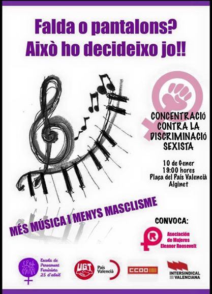 Cartel convocando la concentración del pasado sábado
