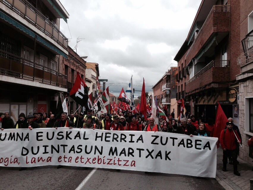 La Marcha Norte de camino hacia el centro de Madrid. / Félix Irizar