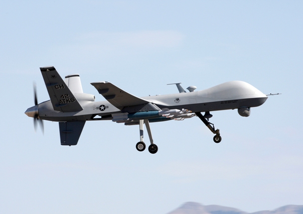Imagen del Dron MQ-9 Reaper durante un entrenamiento. / Paul Ridgeway (Wikipedia)