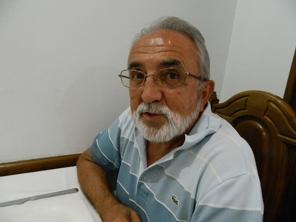 Víctor Roque del Val Triguero durante el relato de su historia. / L.D.