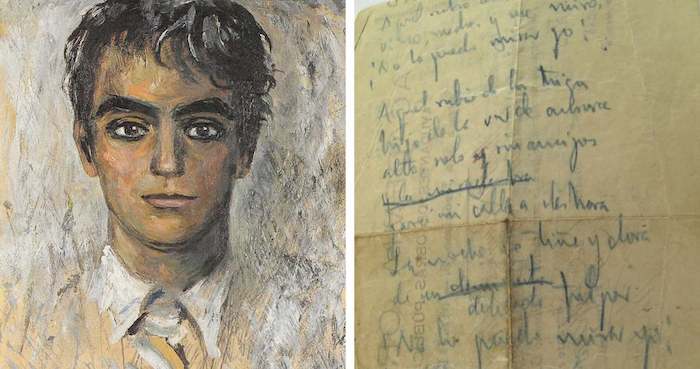 Fotografía facilitada por el archivo de Manuel Francisco Reina de "El romance de Juan Ramírez de Lucas (el rubio de Albacete)" en el papel original. / Efe