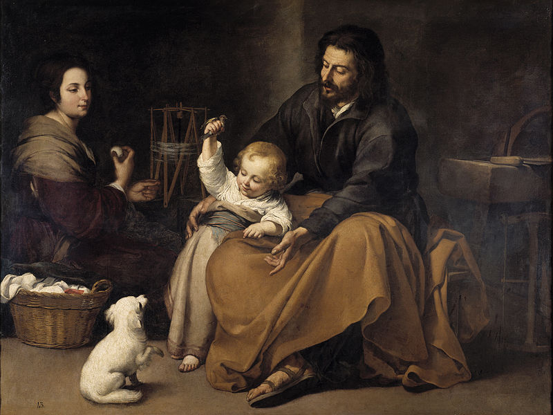 La sagrada familia del pajarito, de Murillo