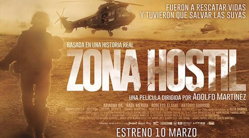 Cartel anunciador de 'Zona Hostil', dirigida por Adolfo Martínez