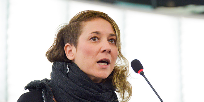 La portavoz de IU en el Parlamento Europeo, Marina Albiol.