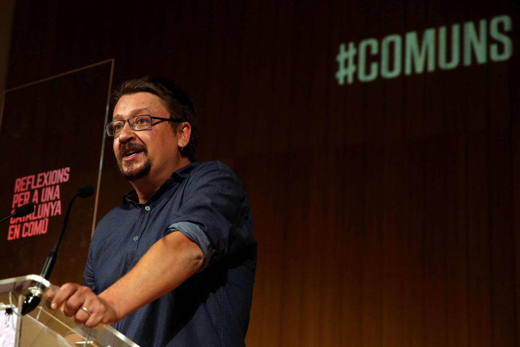 Xavier Domènech, cabeza visible, junto a Ada Colau, de Los Comunes