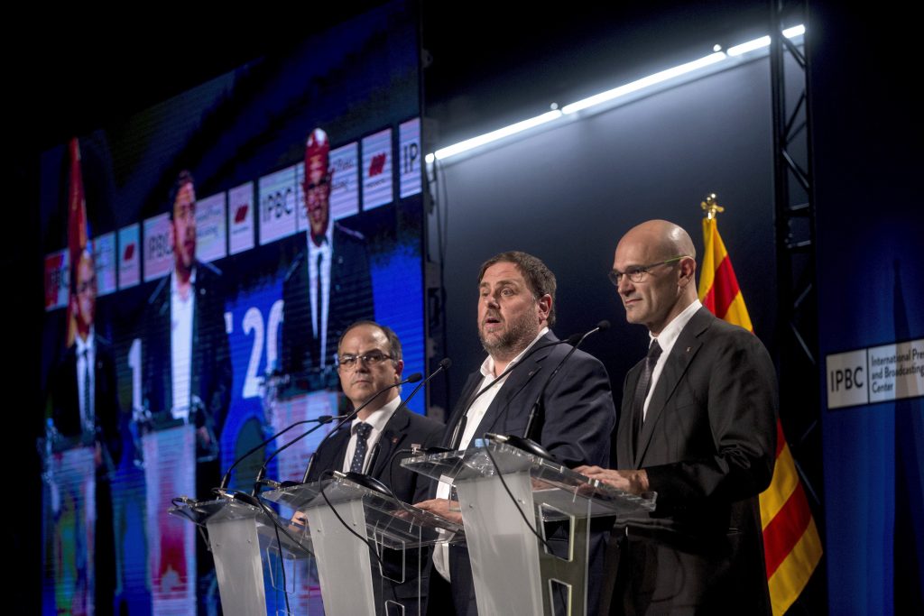 El Govern comparece para dar los resultados del referéndum del 1-O.