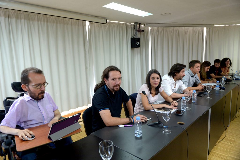 Reunión del Consejo Ciudadano Estatal celebrada este viernes en el Círculo de Bellas Artes de Madrid.