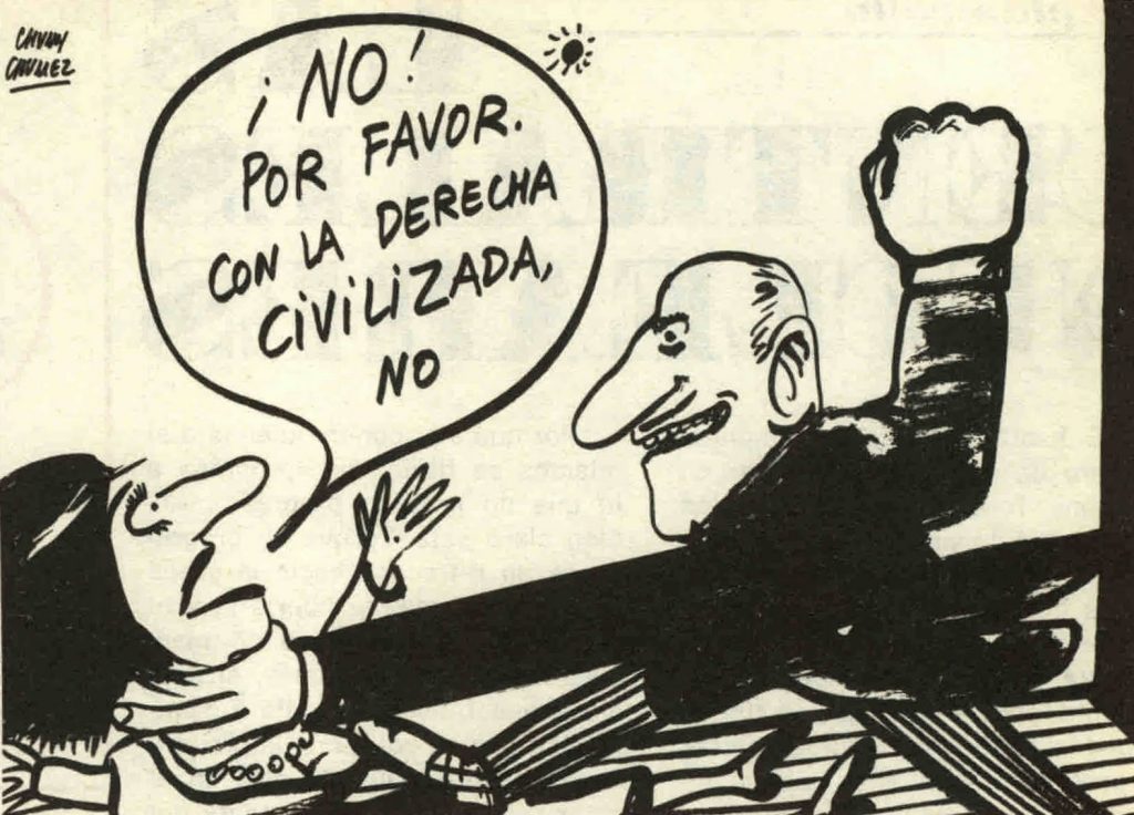 Viñeta de Chumy Chumez publicada en la revista satírica 'Hermano Lobo'