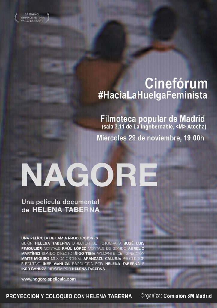proyección y coloquio de la película 'Nagore'.