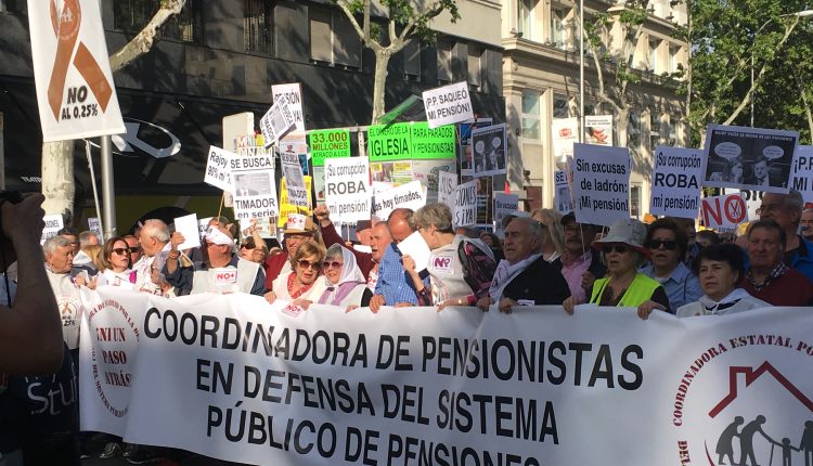 Manifestación de pensionistas.