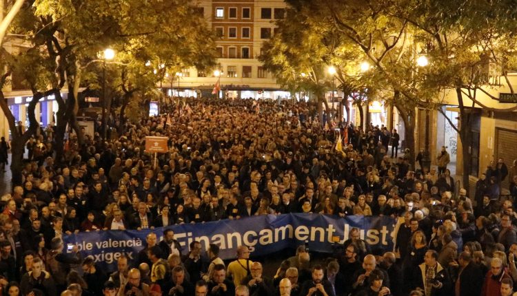 manifestació valència finançament
