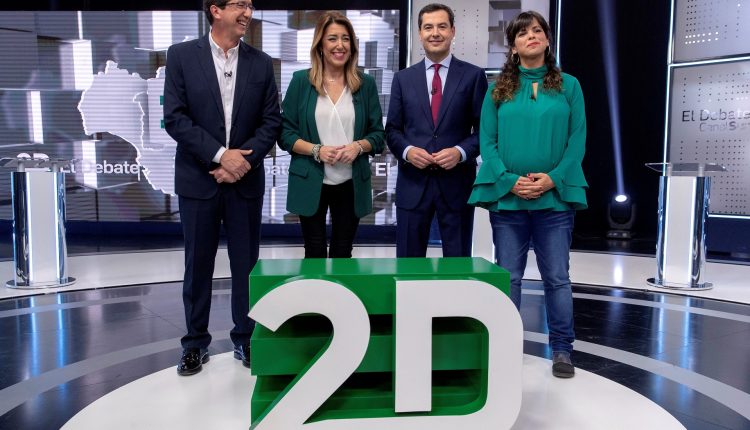 LOS CUATRO CANDIDATOS PARTICIPAN EN EL PRIMER DEBATE ELECTORAL ANDALUZ