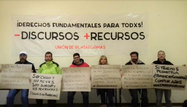 Organizadores de la convocatoria de este sábado./