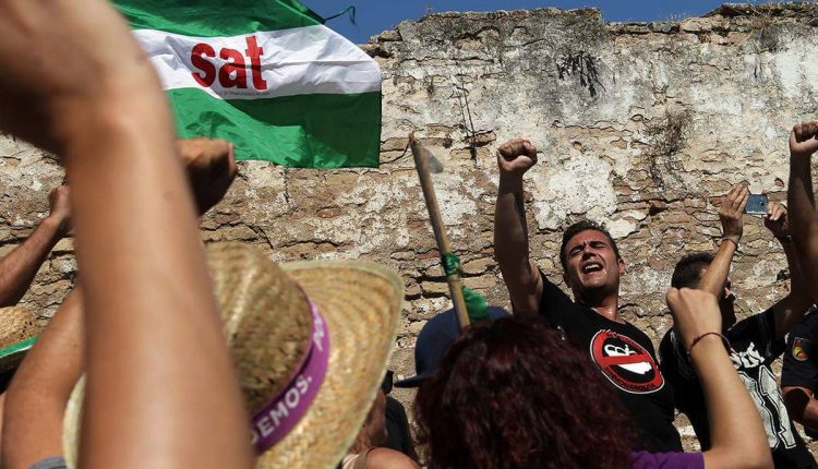 El portavoz nacional del Sindicato Andaluz de los Trabajadores (SAT), Óscar Reina.