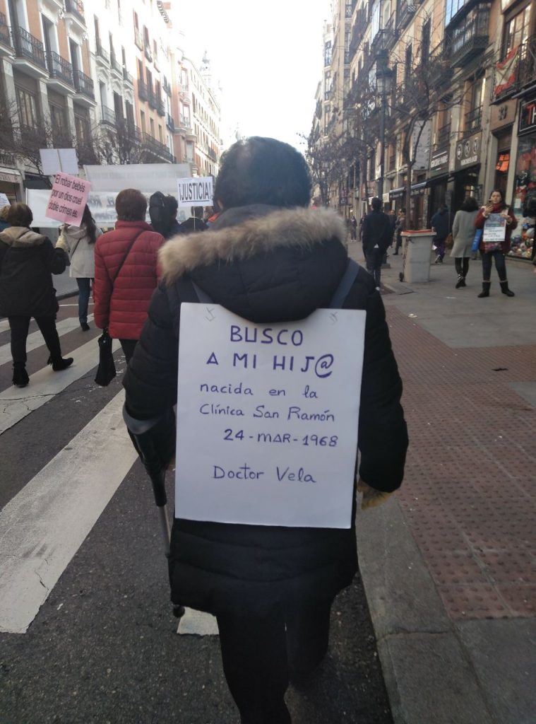 Una de las asistentes a la marcha.