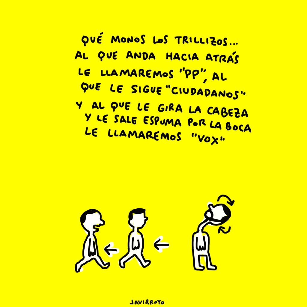 Los trillizos de la derecha: Partido popular, vox y ciudadanos