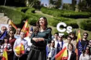 Sara Giménez en un mitin de Ciudadanos. / Pedro Ruiz (Cs)