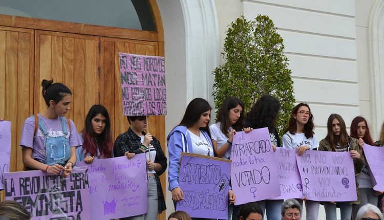 Concentración por el Día Internacional de la Mujer 2018 en El Puerto de Santa María.