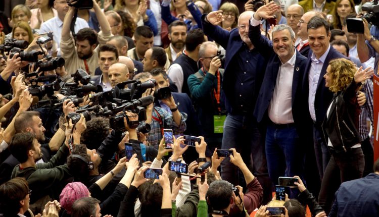Mitin de campaña de Pedro Sánchez en Barcelona