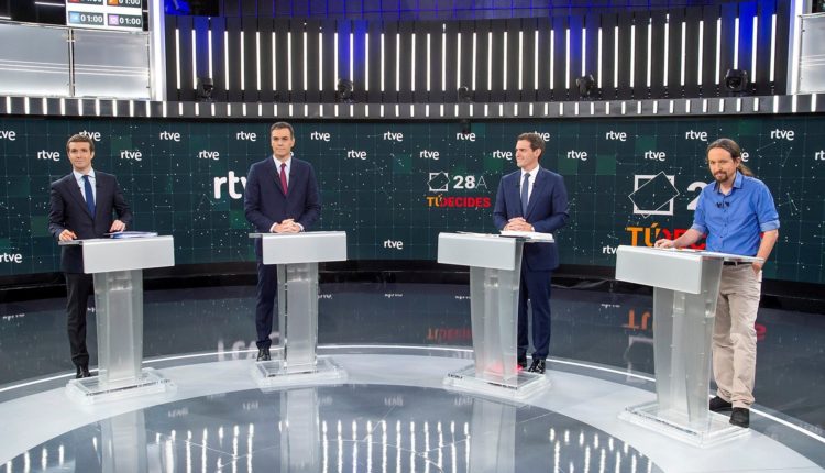 Debate a cuatro entre los principales líderes políticos que aspiran a la Presidencia del Gobierno