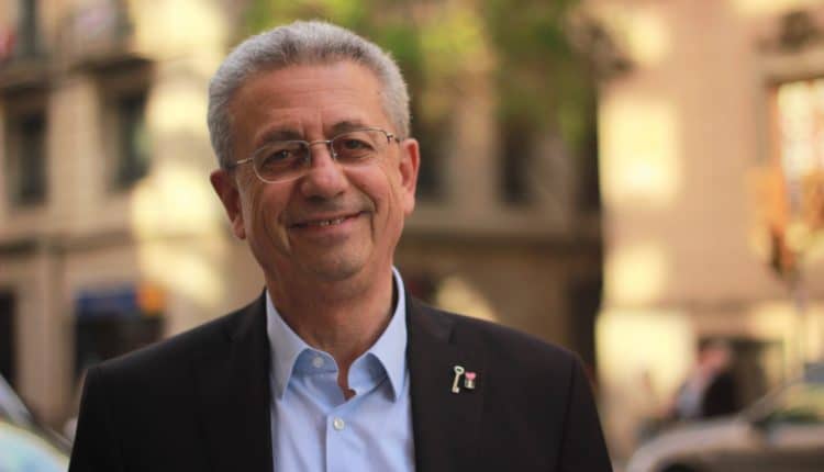 Mustapha Barghouti durante su visita en Barcelona - Marta Saiz