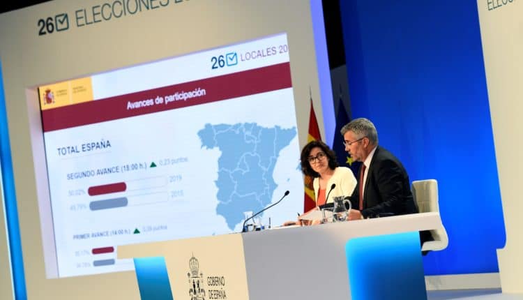 Rueda de prensa para informar de los datos de participación de la jornada electoral