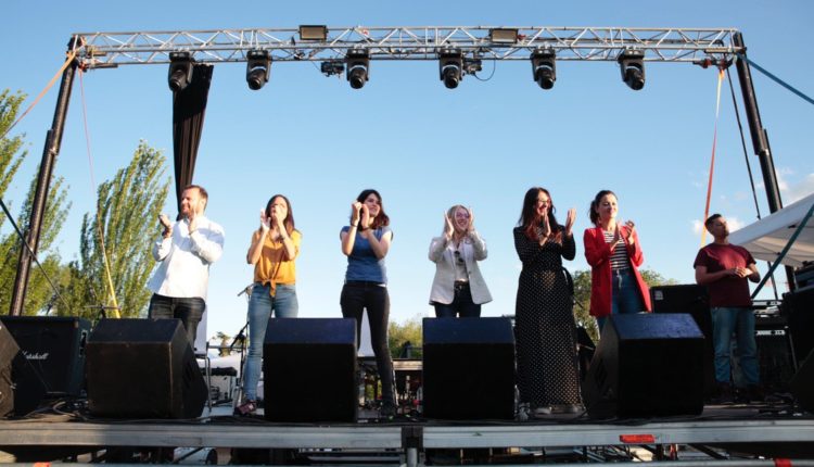 Acto de cierre de campaña de Unidas Podemos-IU-Más Madrid