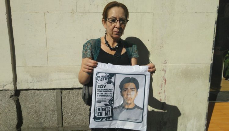 Ana Gricelides Enamorado, madre de un migrante hondureño desaparecido./ M.F.S. fosa clandestina