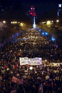 La marcha por el clima de Madrid.