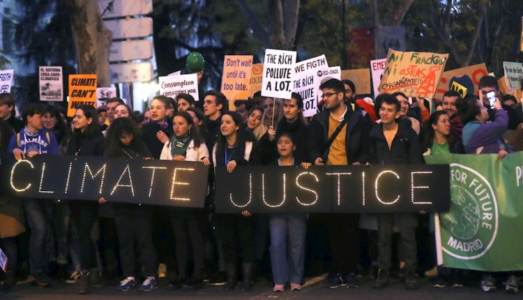 La marcha por el clima de Madrid. /EFE