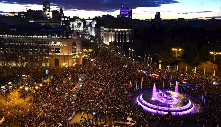 marcha contra las violencias machistas celebrada en Madrid el 8 de marzo de 2019.