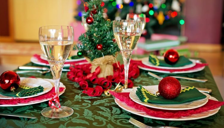 Una mesa de Navidad
